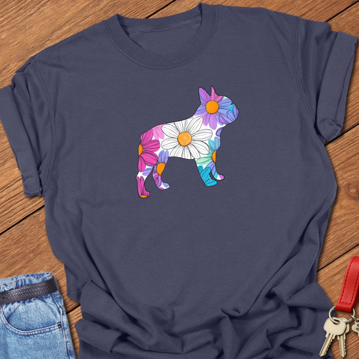 Blooming Frenchie T Shirt