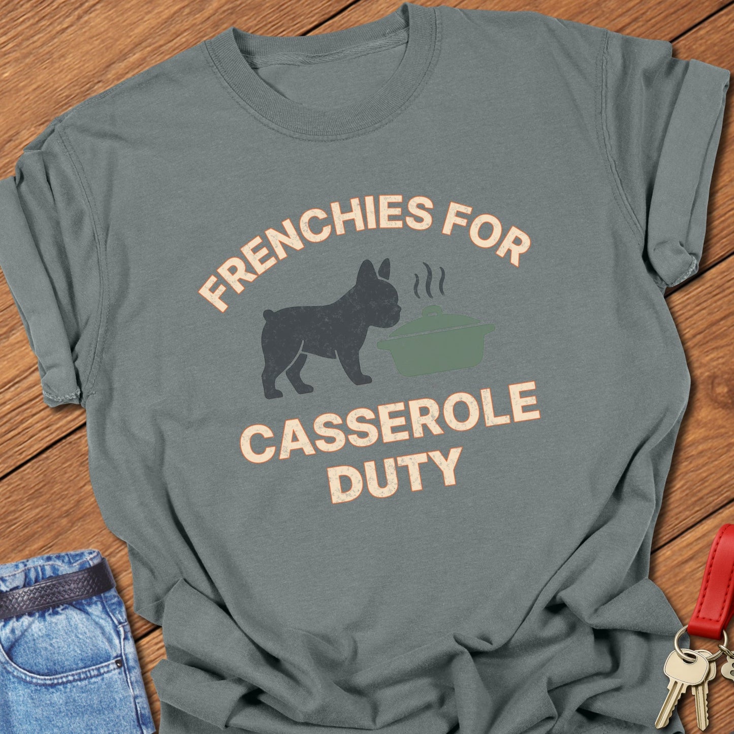 Frenchie Casserole T Shirt