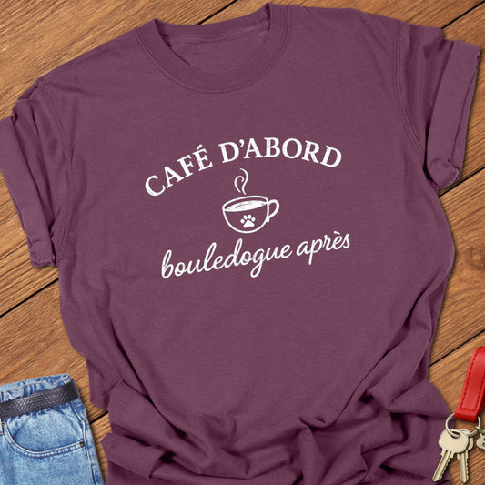 Frenchie Cafe T Shirt