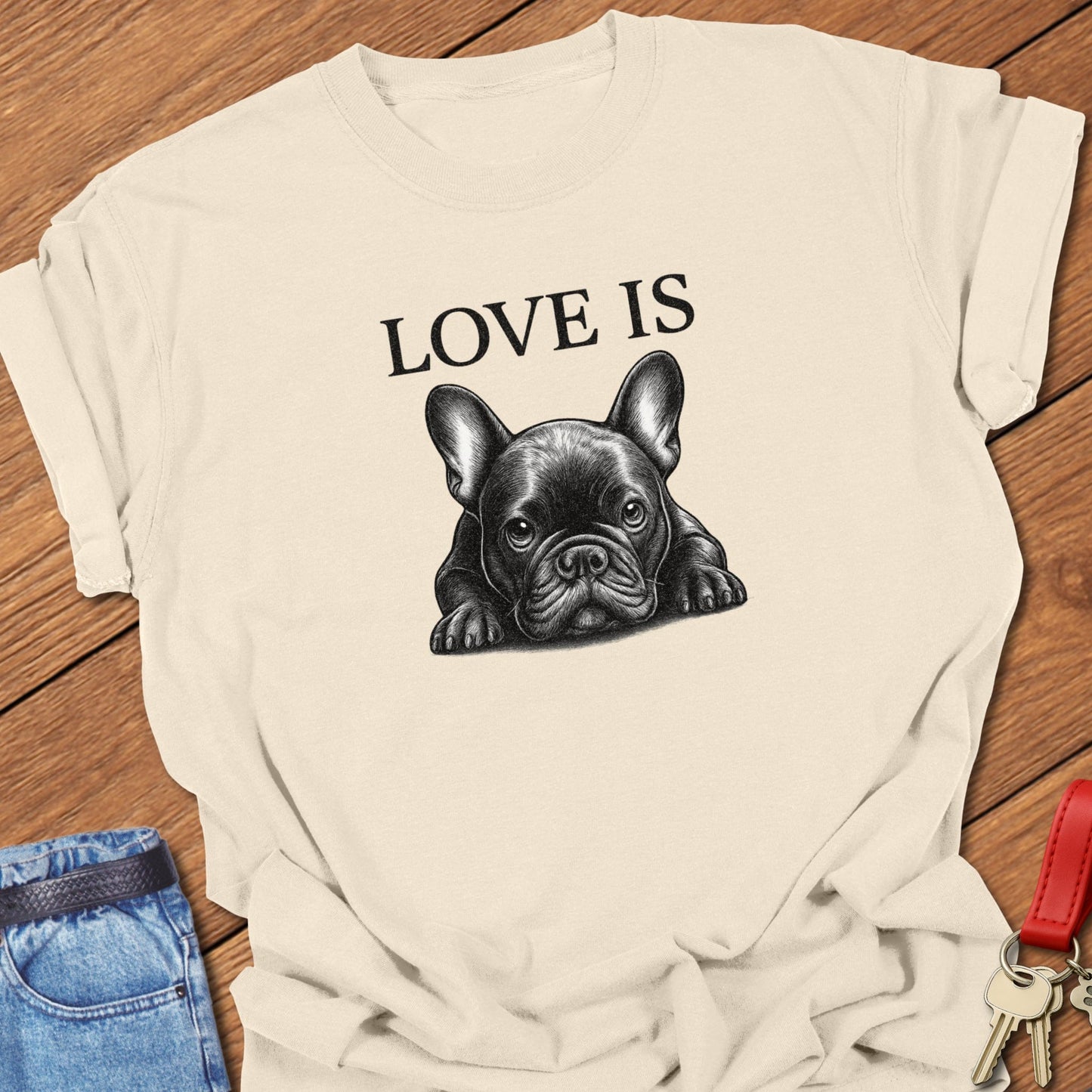 Frenchie Love T Shirt