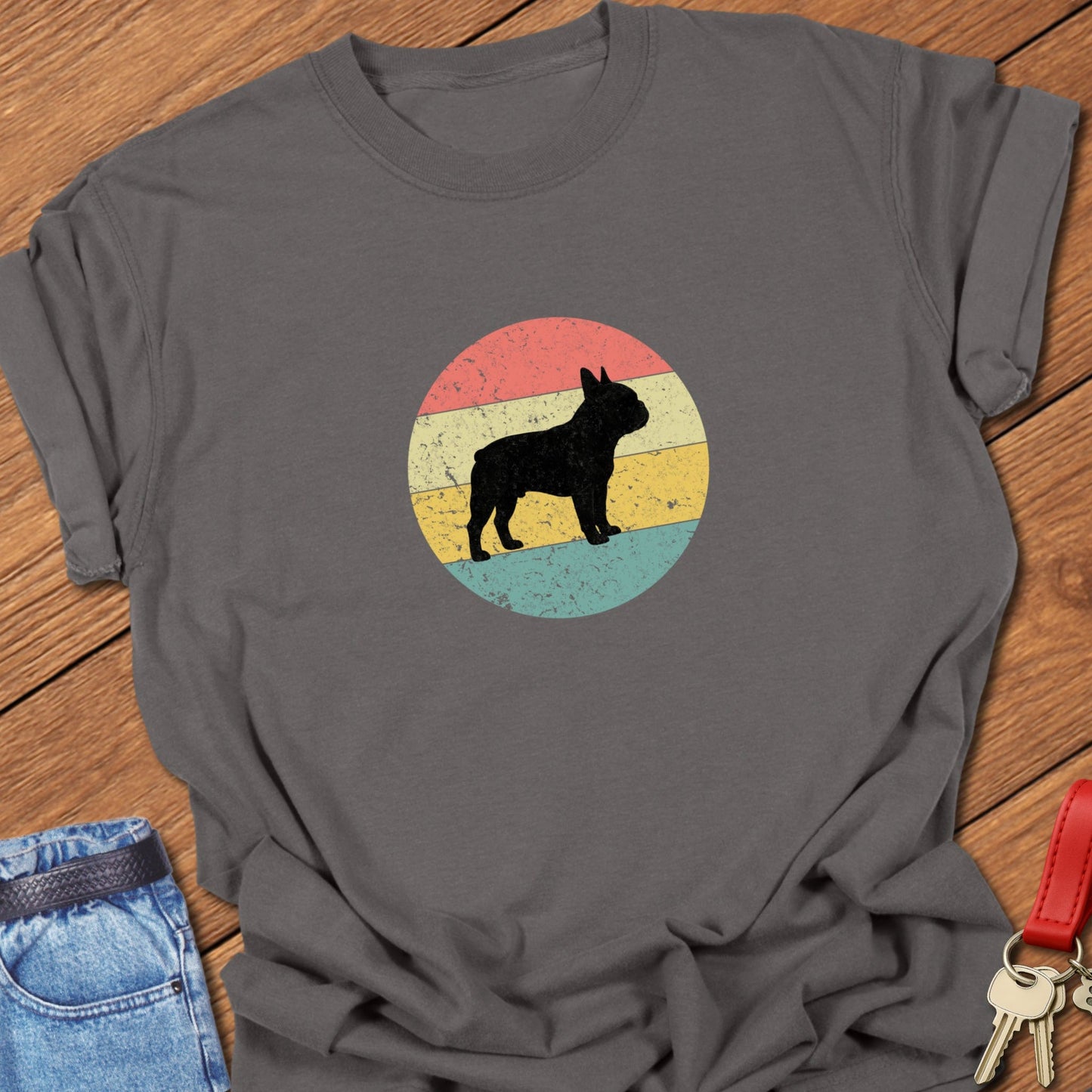 Frenchie Sunset T Shirt