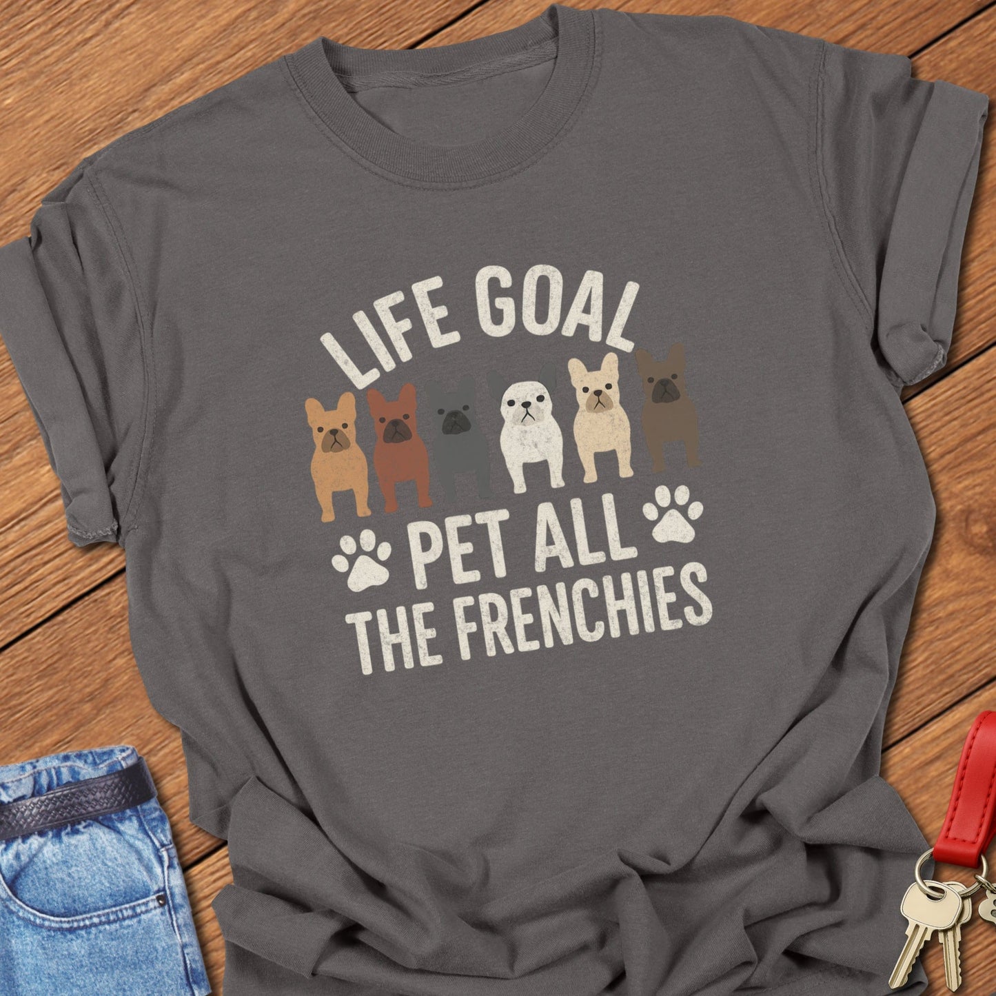 Petting Frenchies T Shirt
