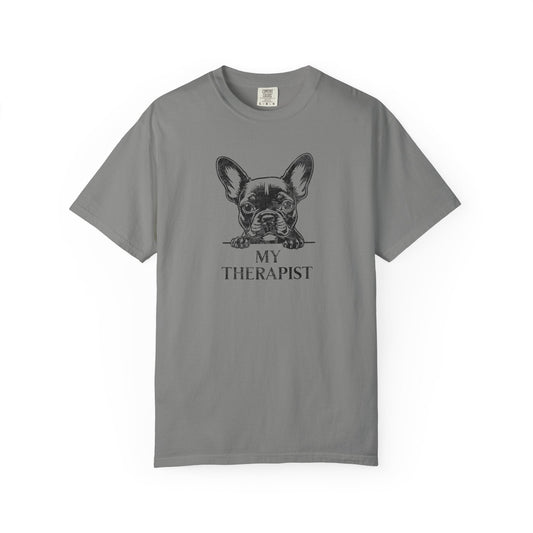 Frenchie Therapy T Shirt