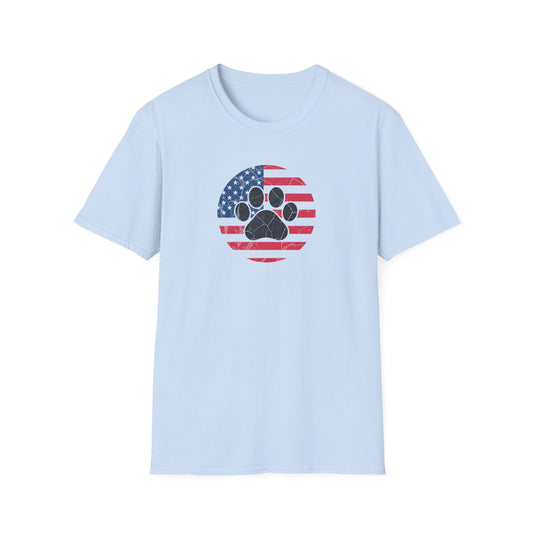 American Flag Paw T Shirt