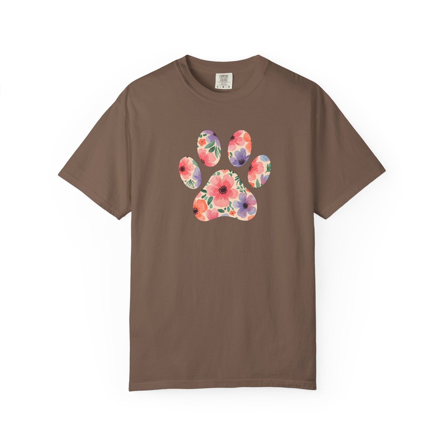 Frenchie Flower Paw T Shirt