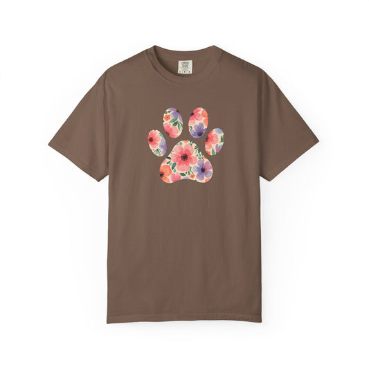 Frenchie Flower Paw T Shirt