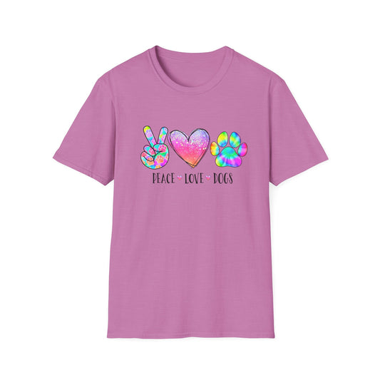 Boho Peace Love Dogs T Shirt