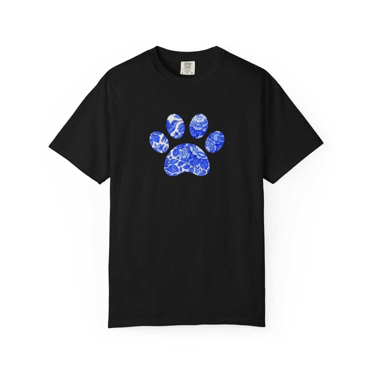 Blue Frenchie Paw T Shirt