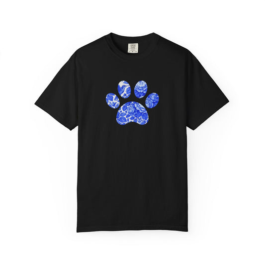 Blue Frenchie Paw T Shirt