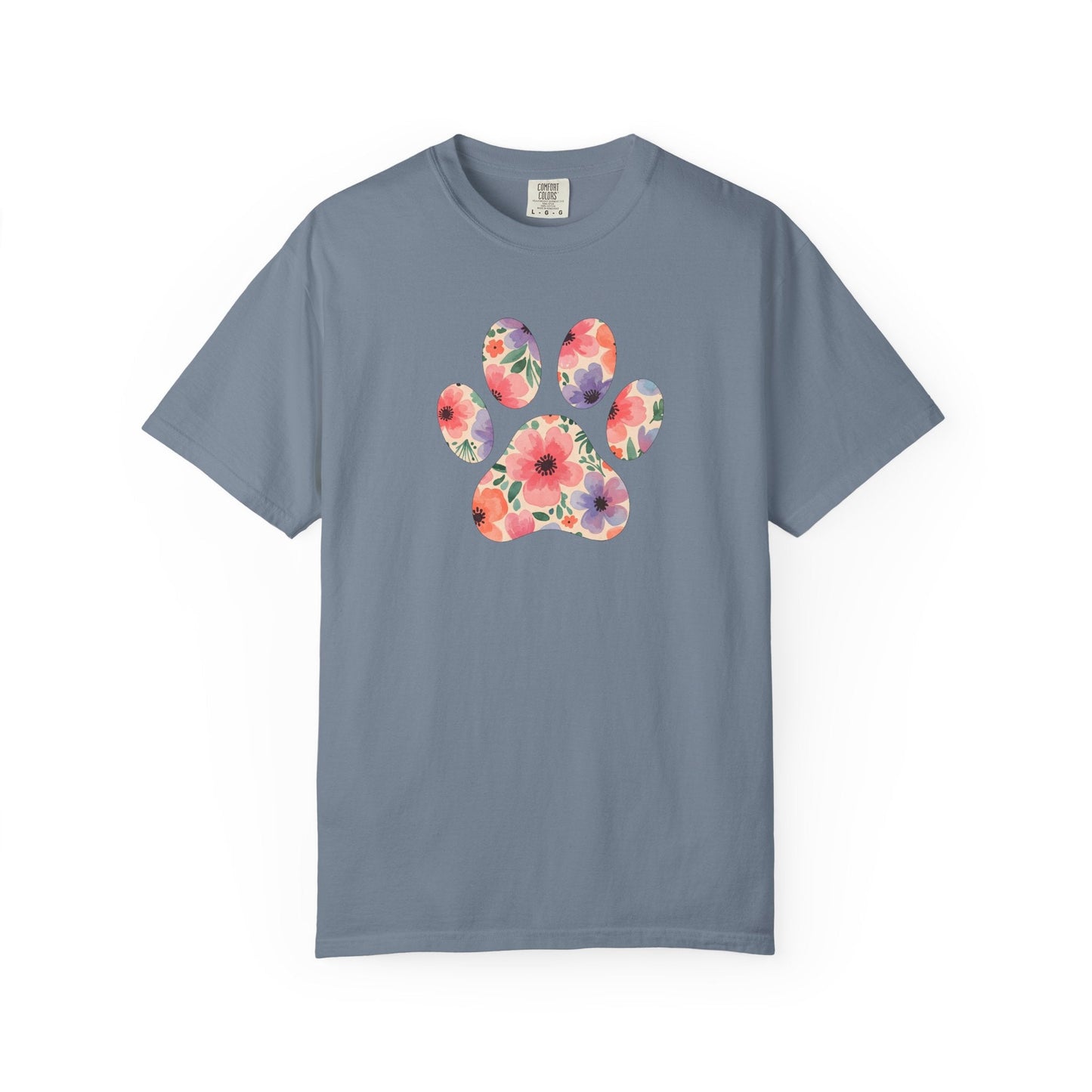 Frenchie Flower Paw T Shirt