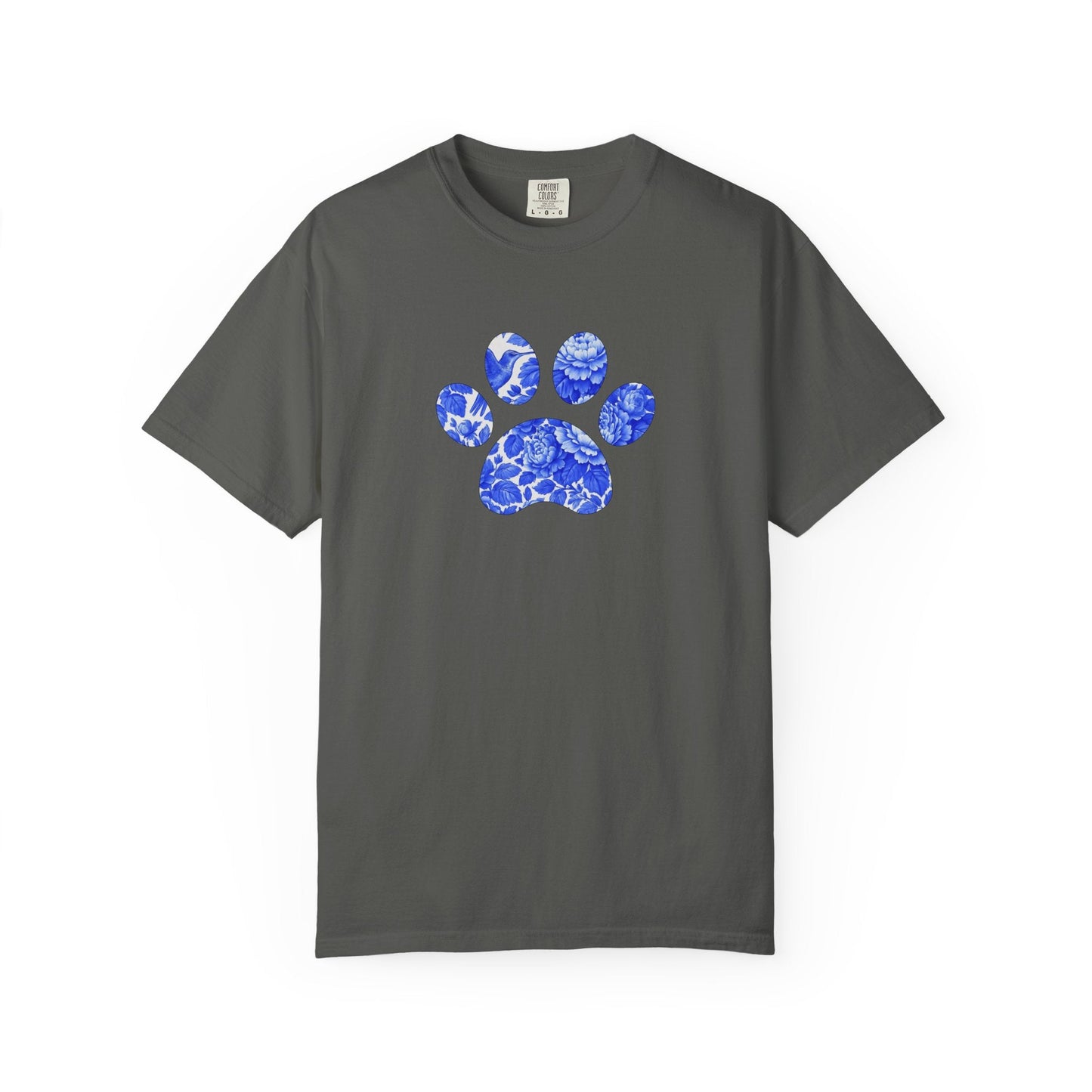 Blue Frenchie Paw T Shirt
