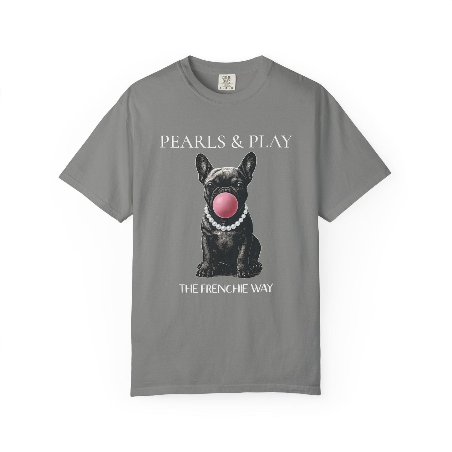 Frenchie Pearls T Shirt