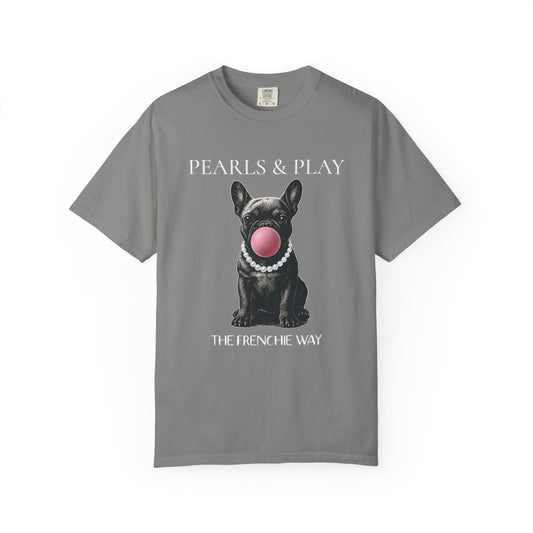 Frenchie Pearls T Shirt