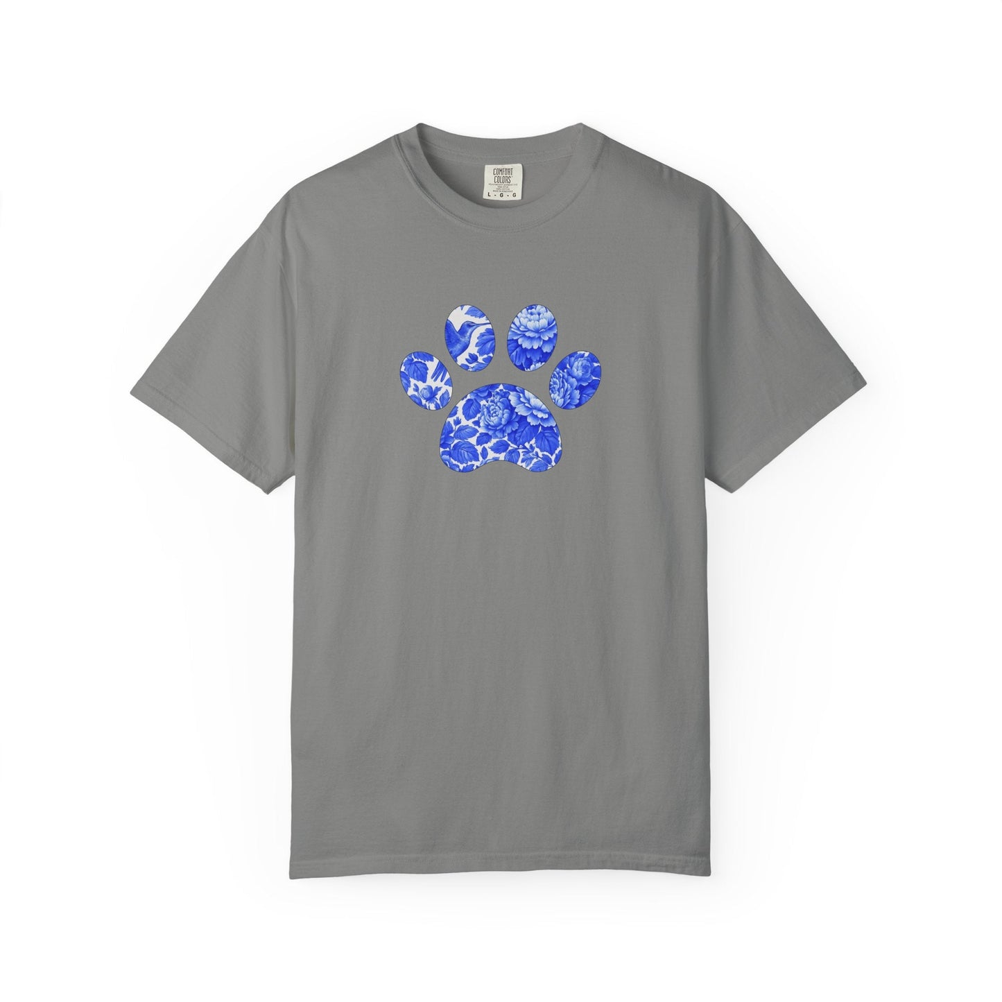 Blue Frenchie Paw T Shirt