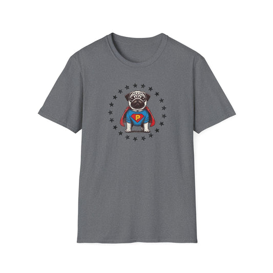 Funny Pug Superhero T Shirt