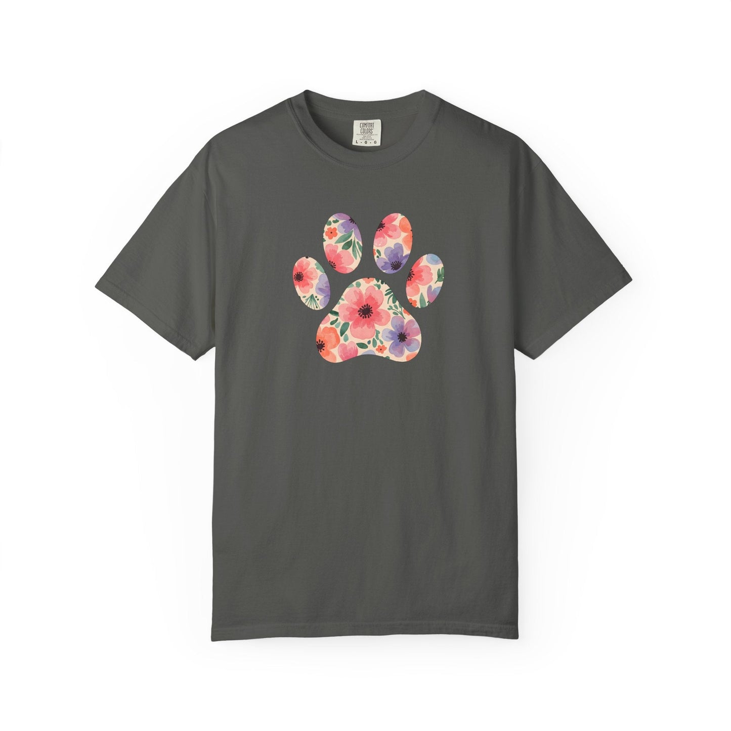 Frenchie Flower Paw T Shirt