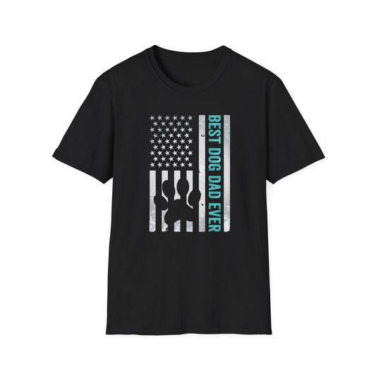 Best Patriotic Dog Dad T Shirt