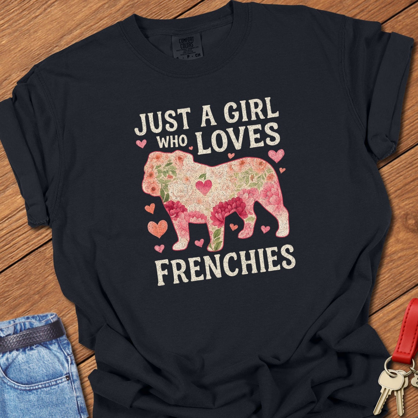 Frenchie Girl T Shirt