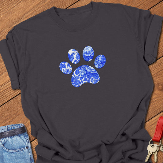 Blue Frenchie Paw T Shirt