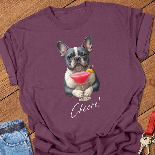 Cranberry Frenchie T Shirt