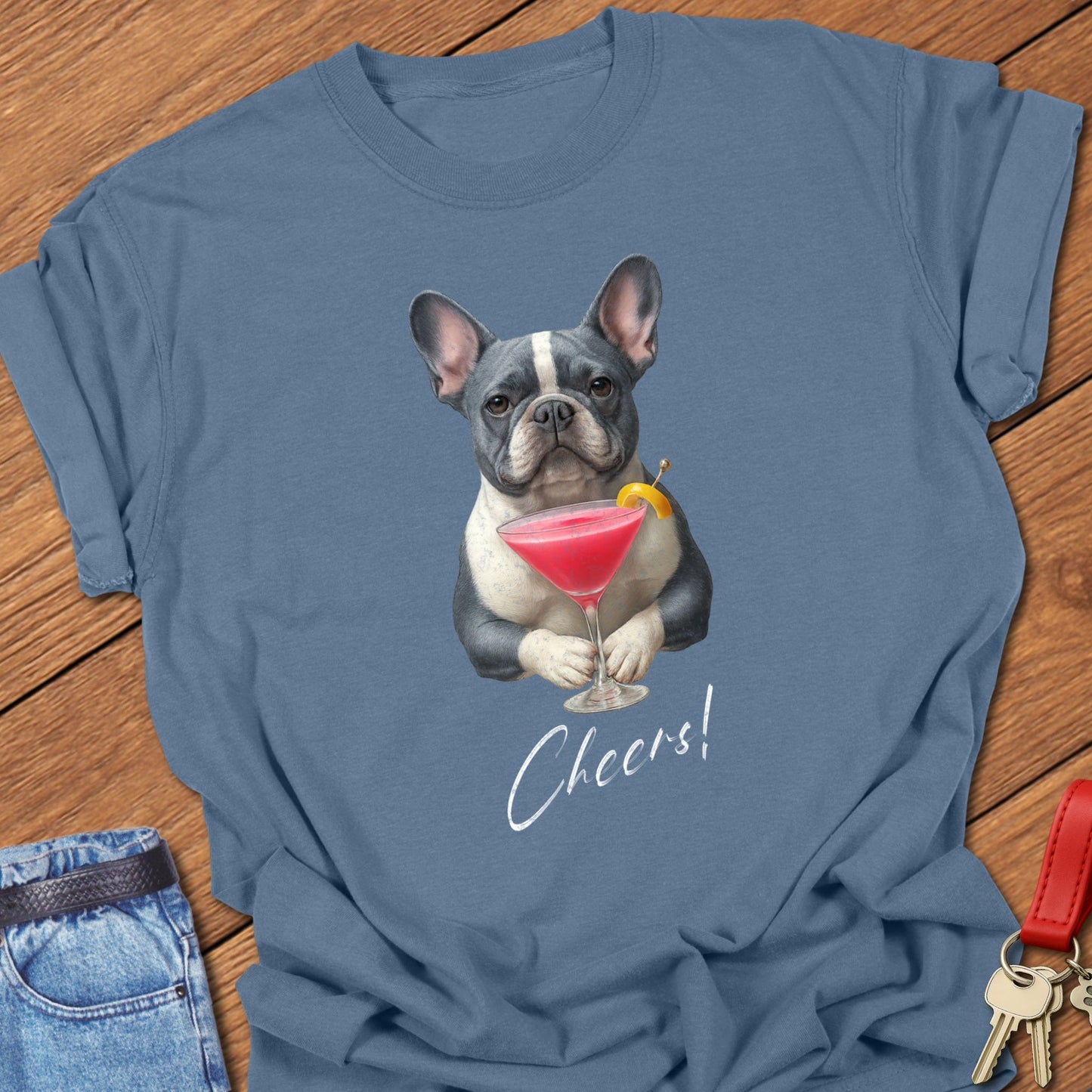 Cranberry Frenchie T Shirt