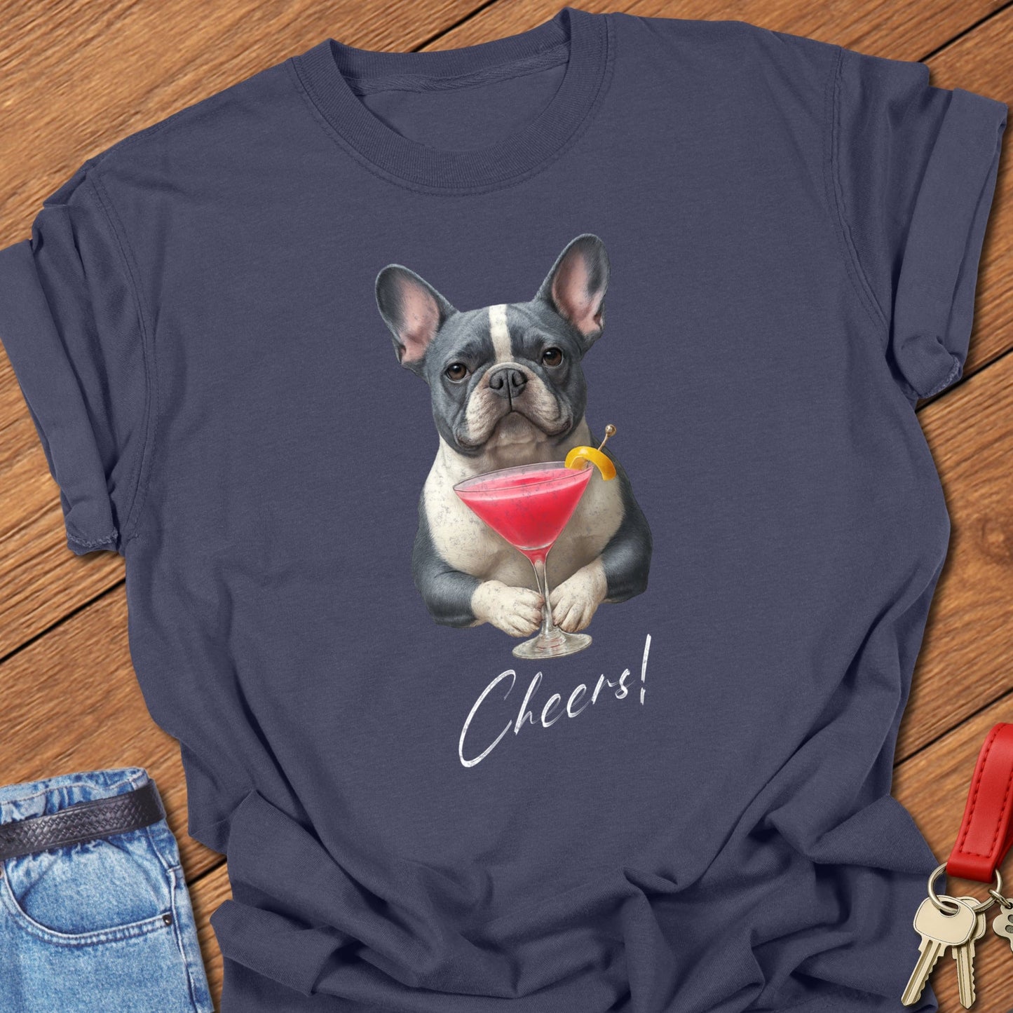 Cranberry Frenchie T Shirt