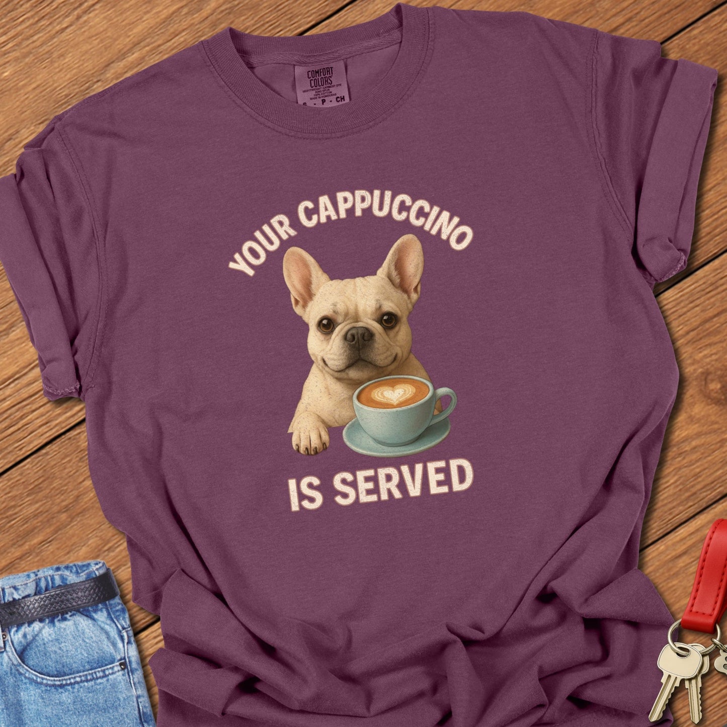 Frenchie Cappuccino T Shirt