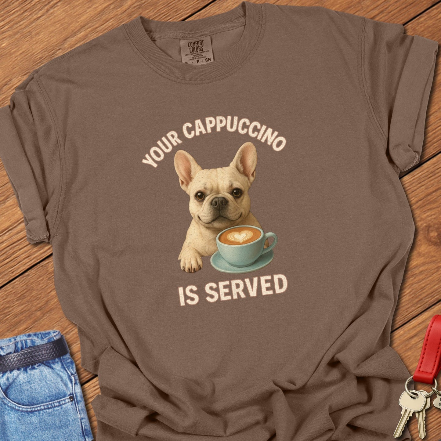Frenchie Cappuccino T Shirt