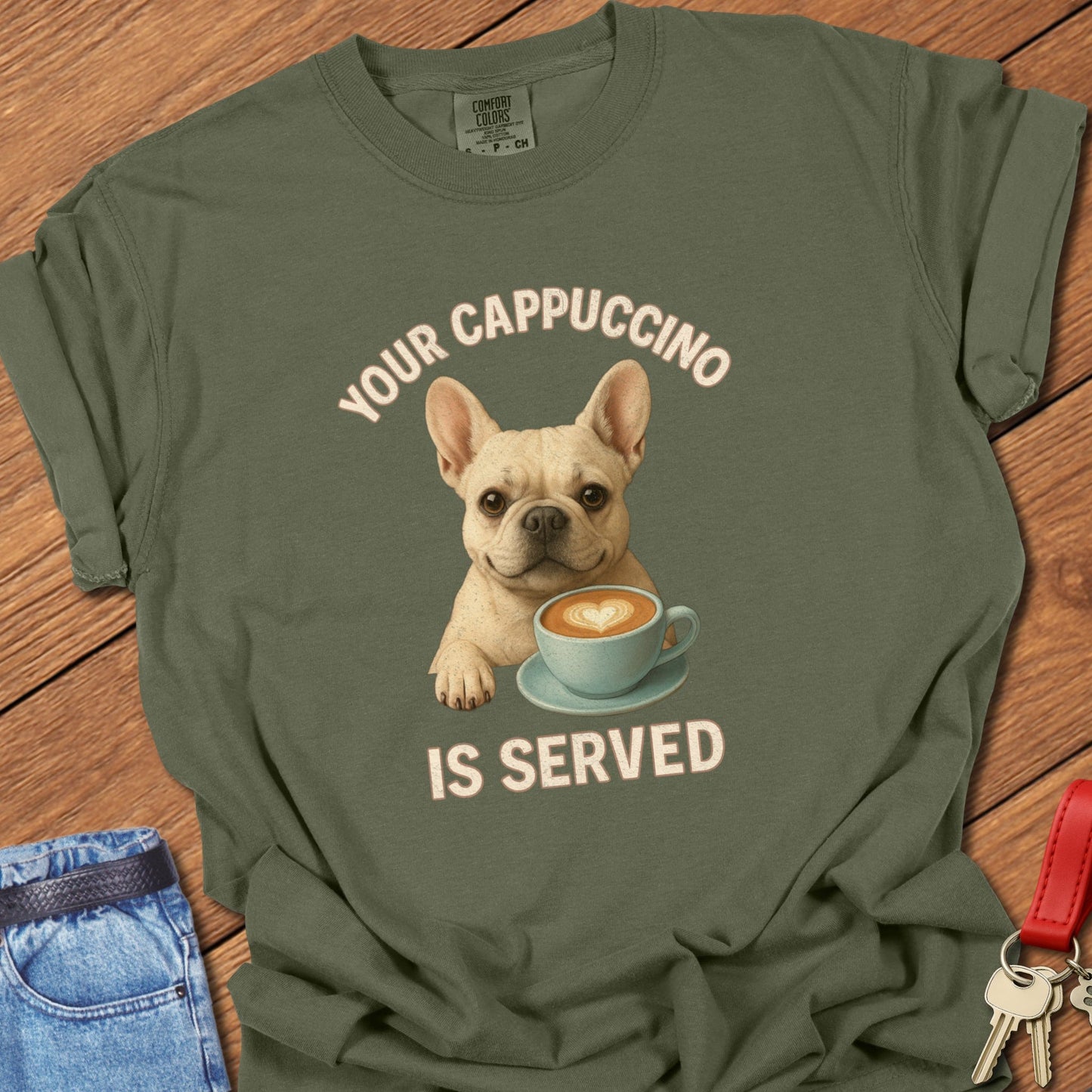 Frenchie Cappuccino T Shirt