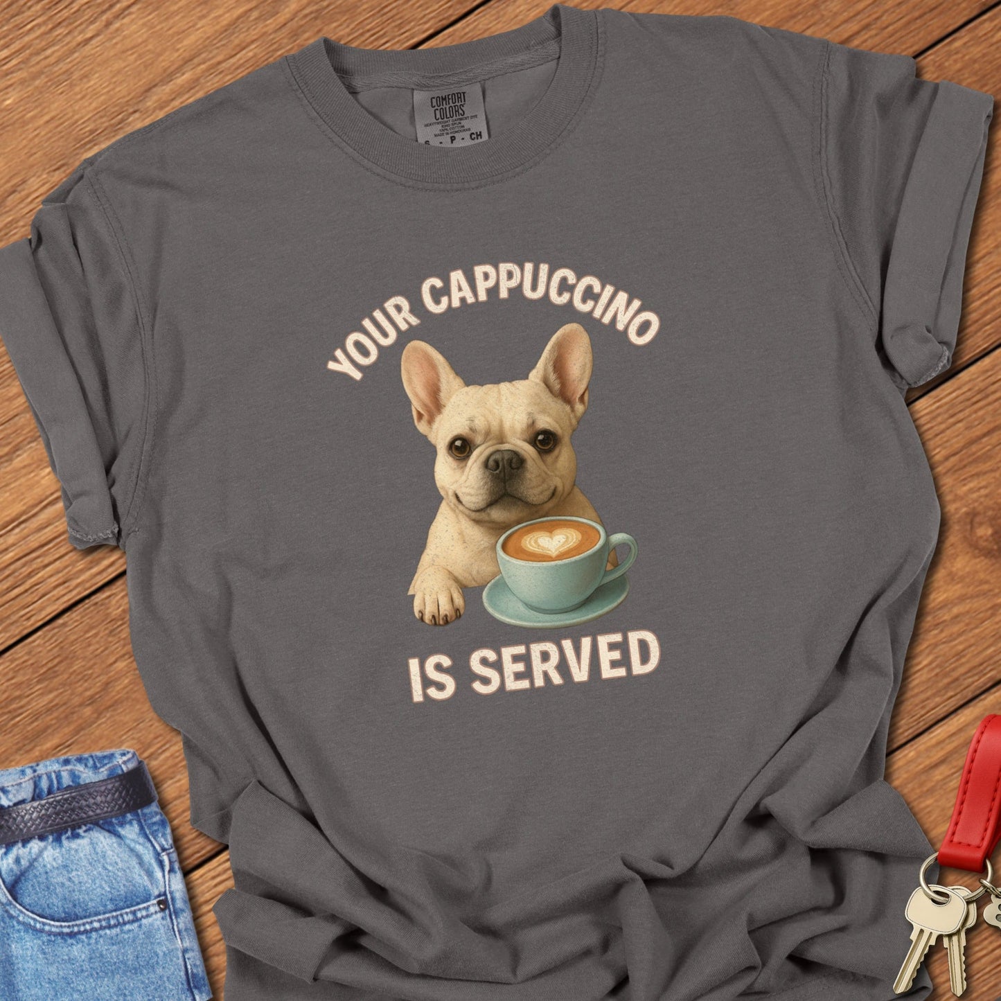Frenchie Cappuccino T Shirt