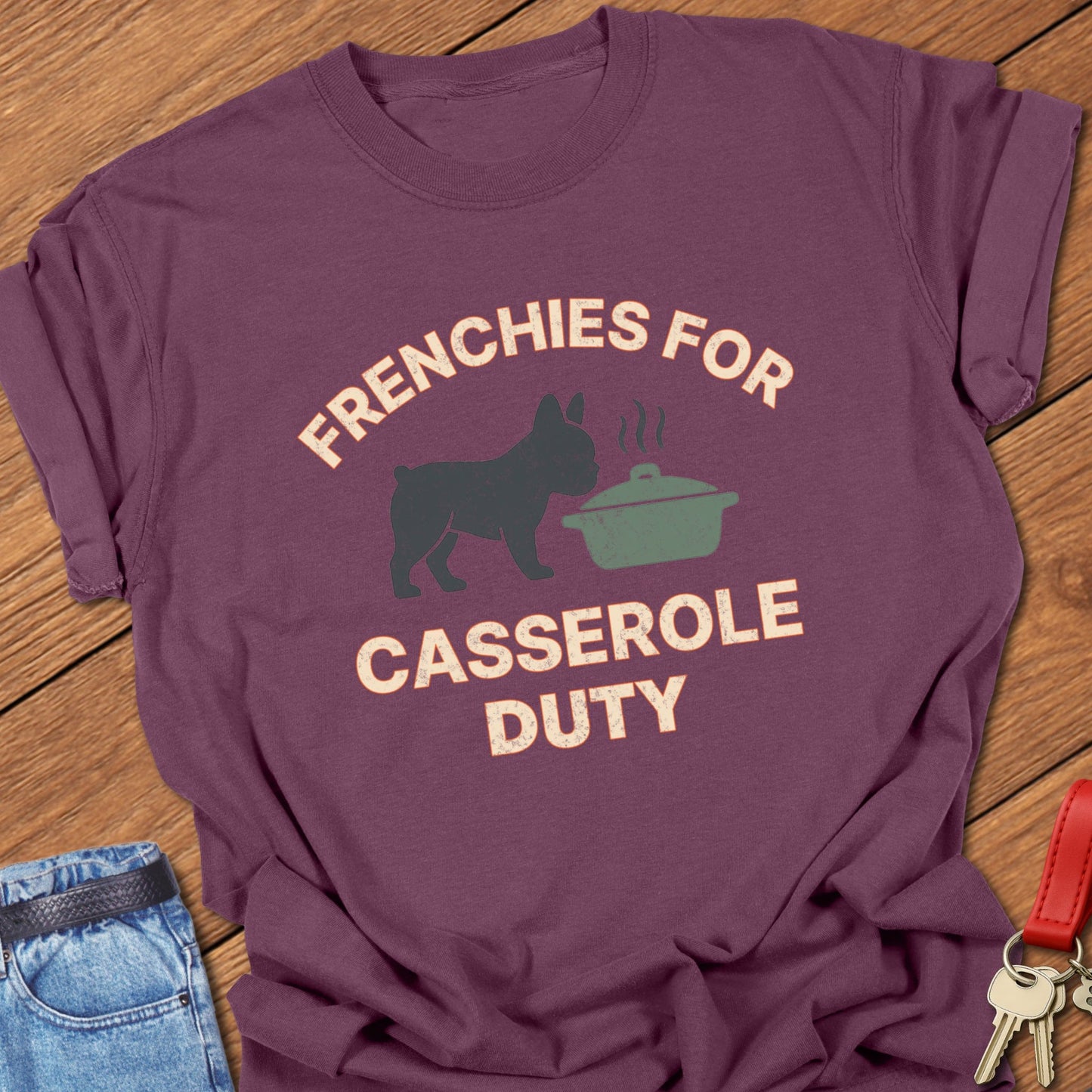 Frenchie Casserole T Shirt