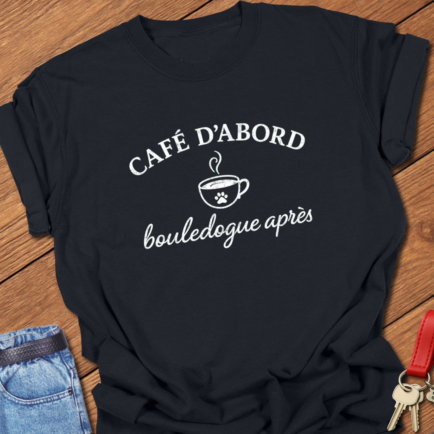 Frenchie Cafe T Shirt