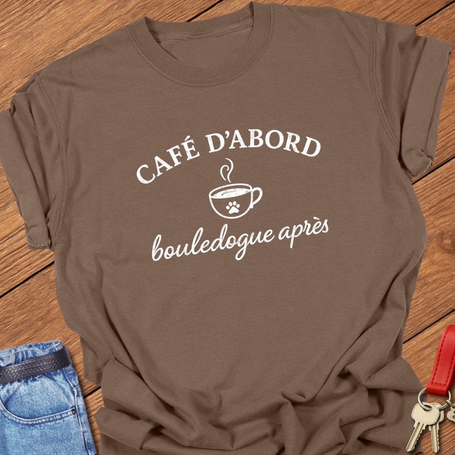 Frenchie Cafe T Shirt