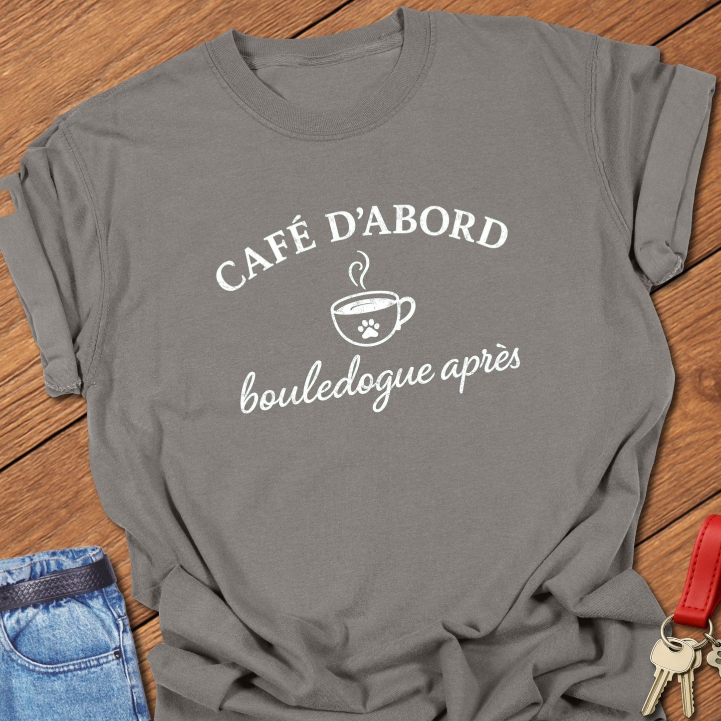 Frenchie Cafe T Shirt
