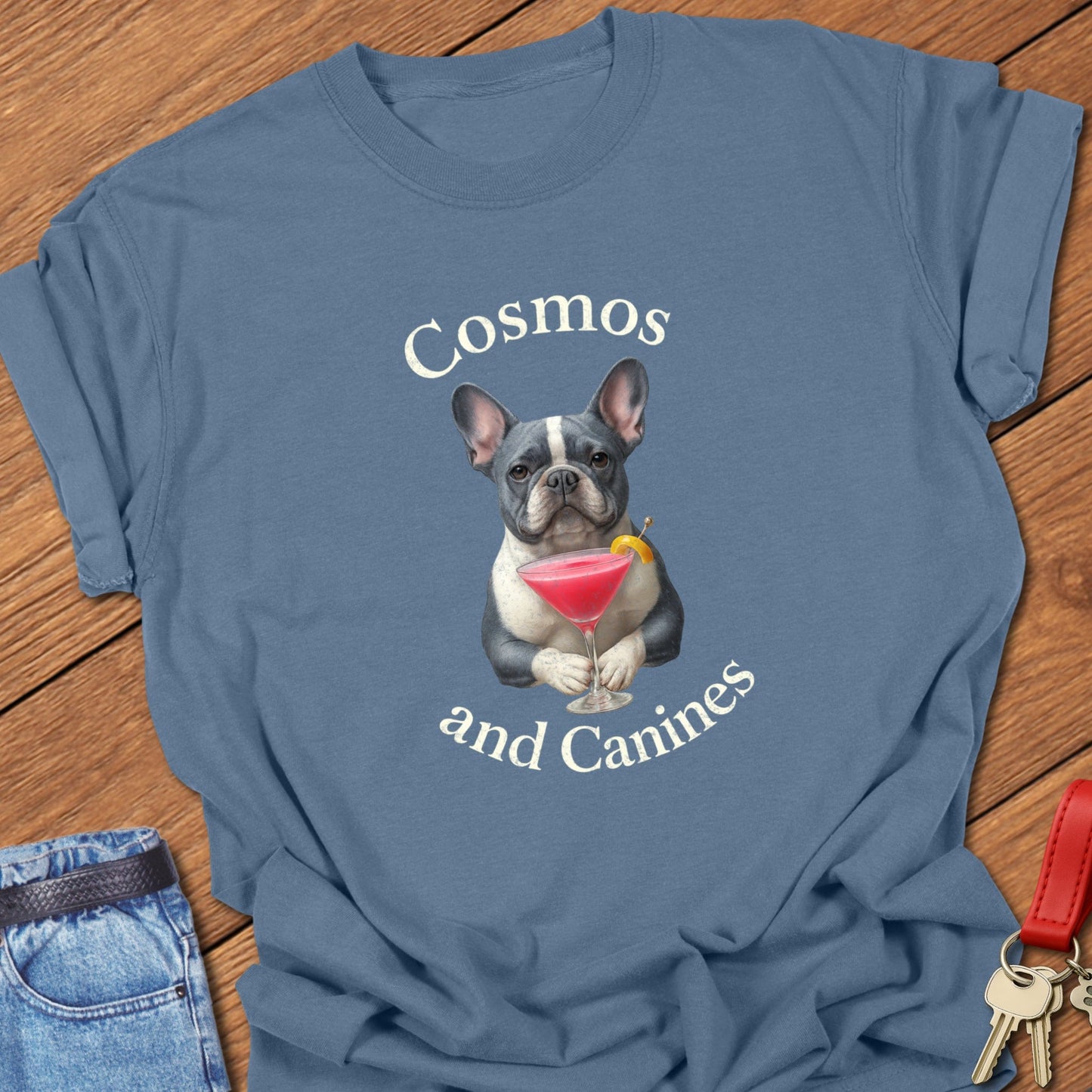 Fuschia Frenchie T Shirt