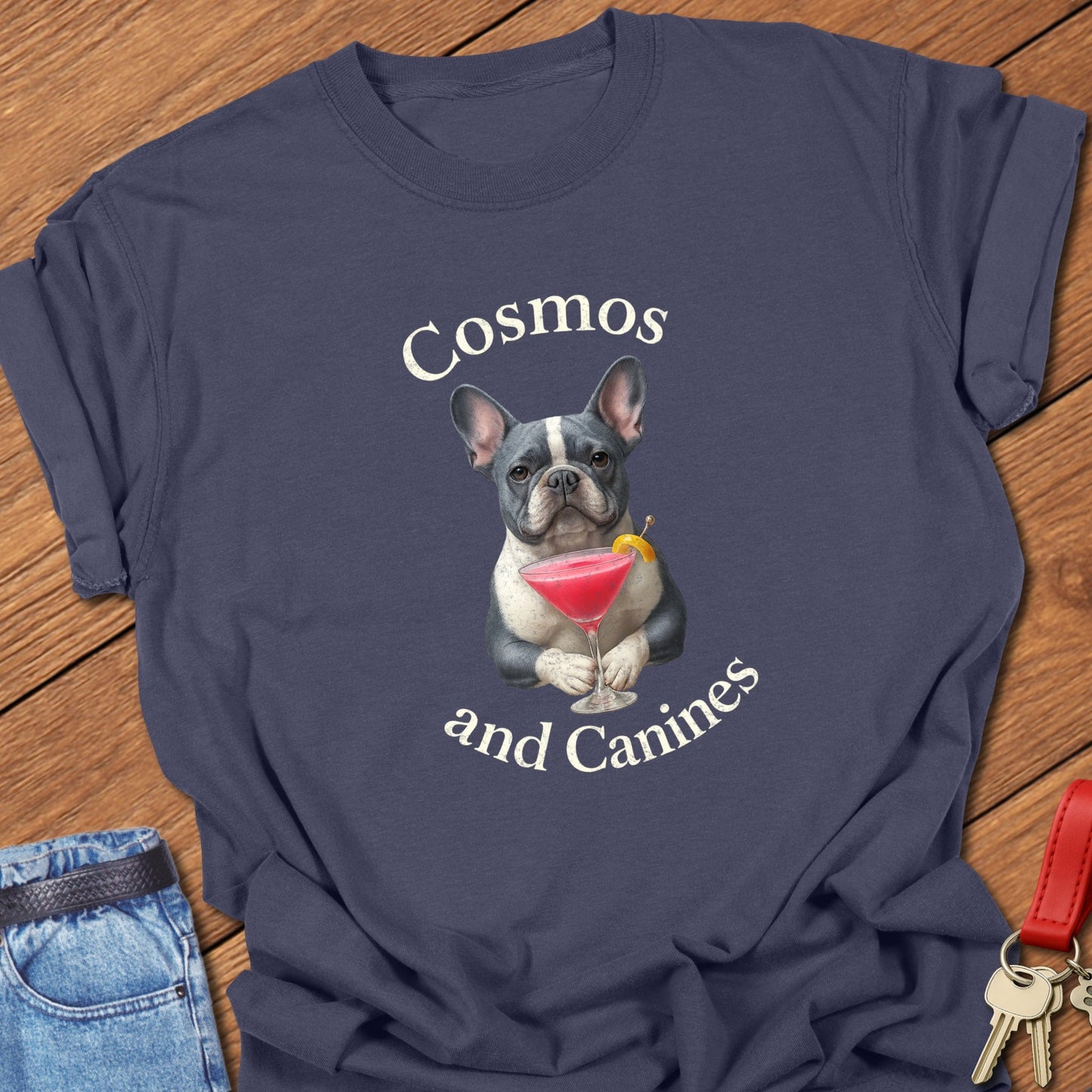 Fuschia Frenchie T Shirt