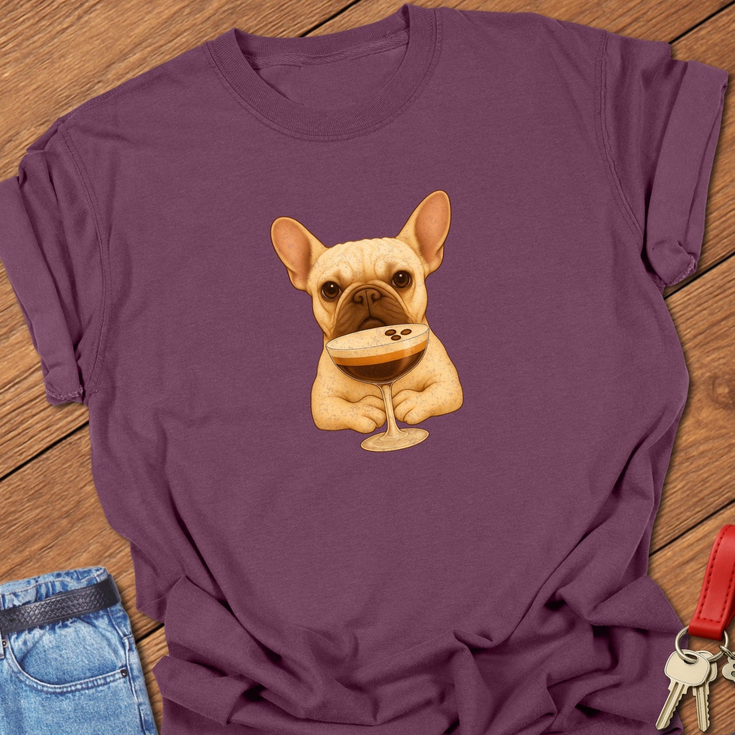 Frenchie Espresso T Shirt