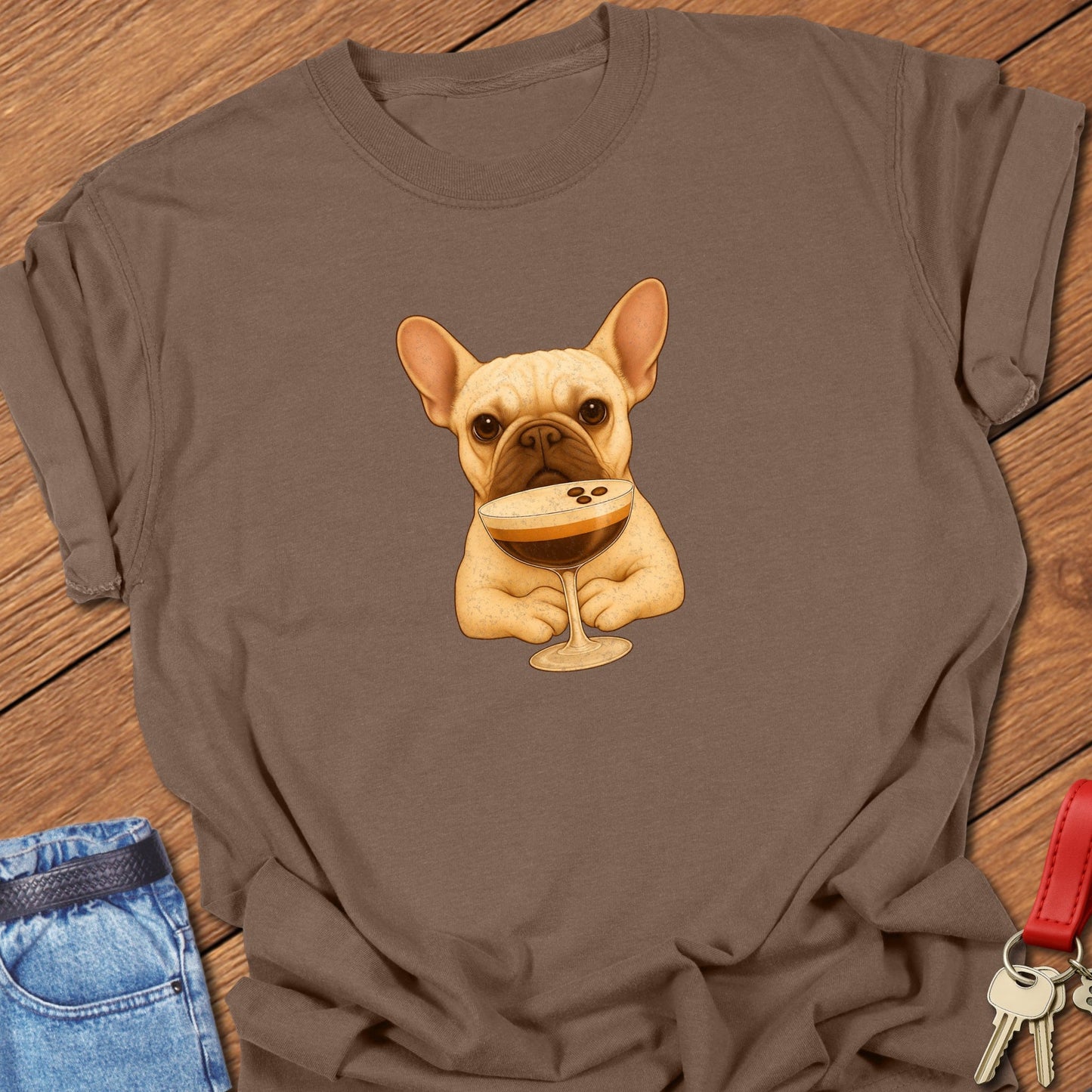 Frenchie Espresso T Shirt