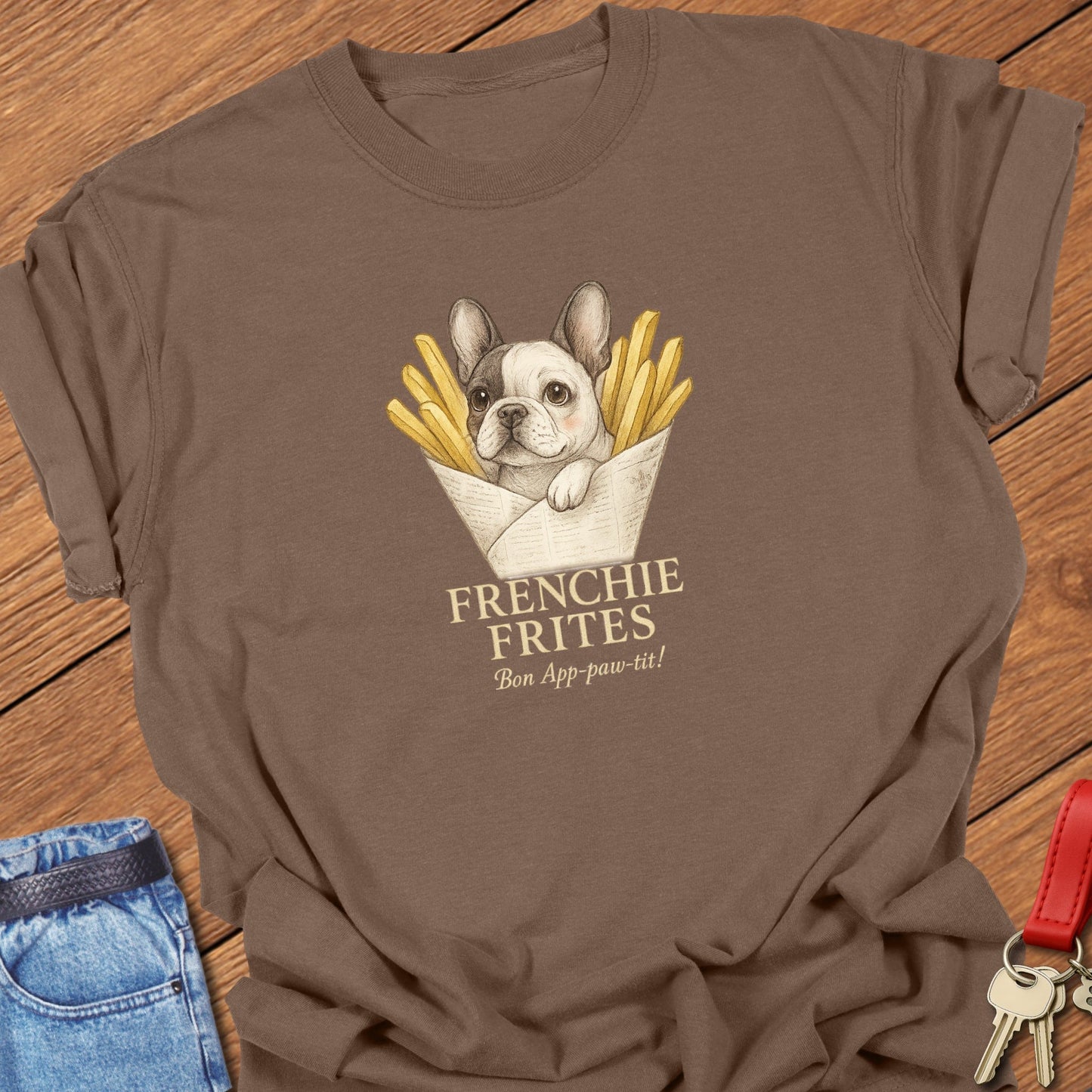 Frenchie Frites T Shirt