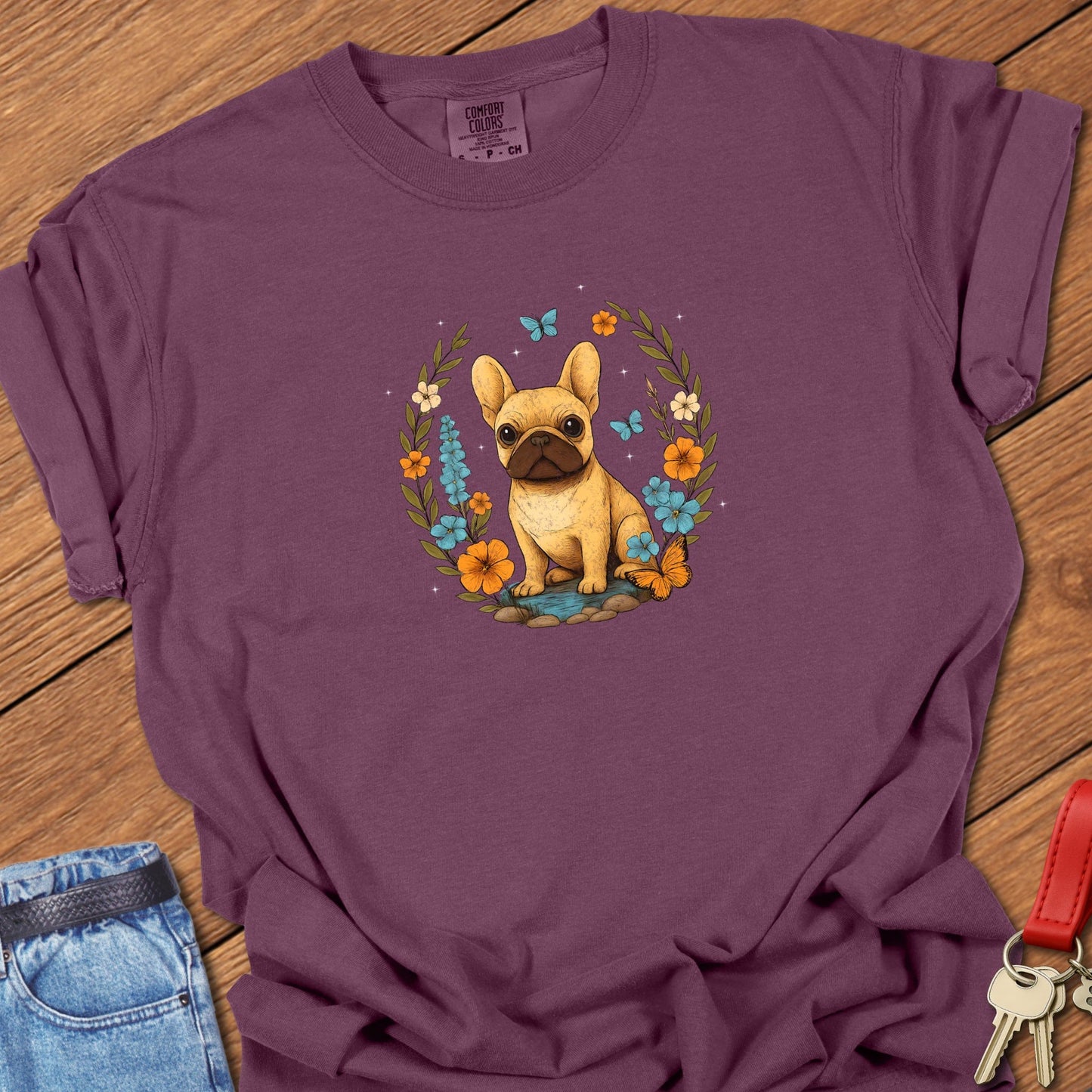 Frenchie Garden T Shirt