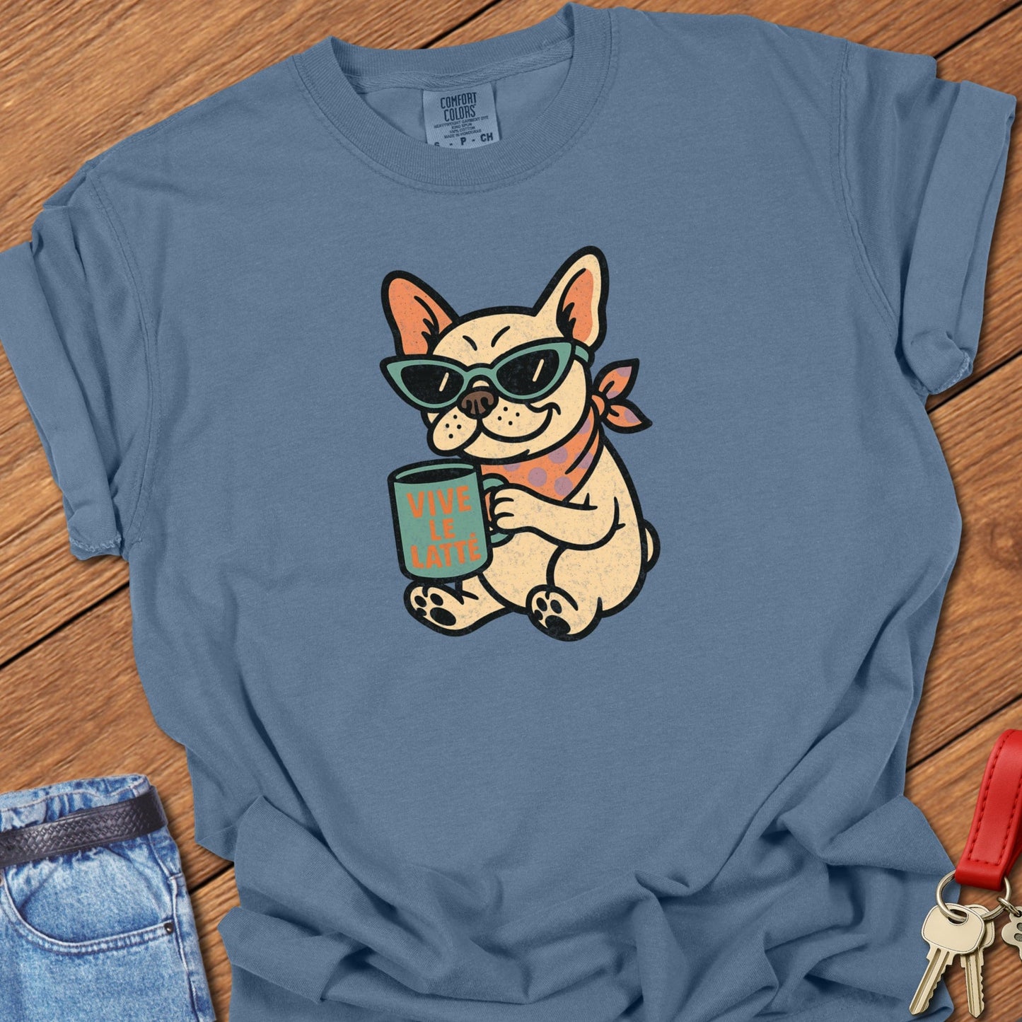 Frenchie Latte T Shirt