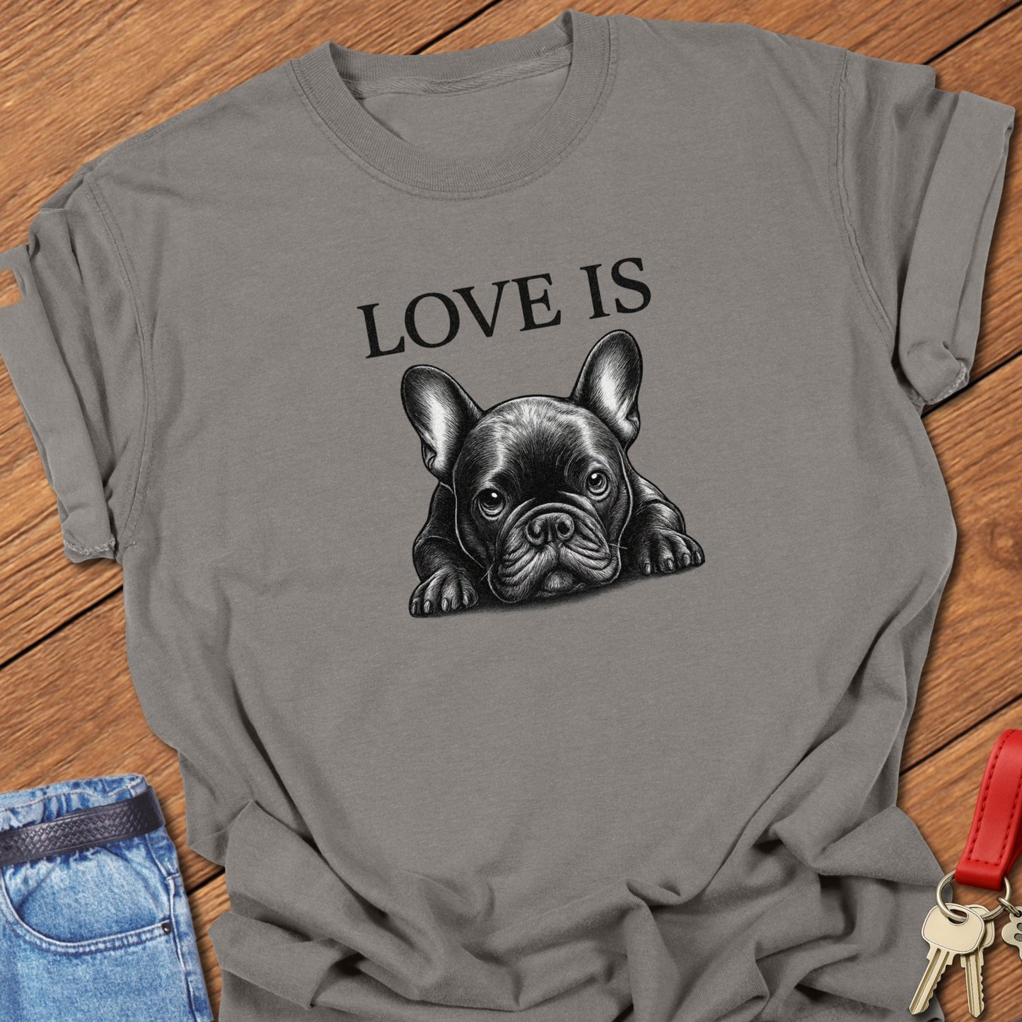Frenchie Love T Shirt