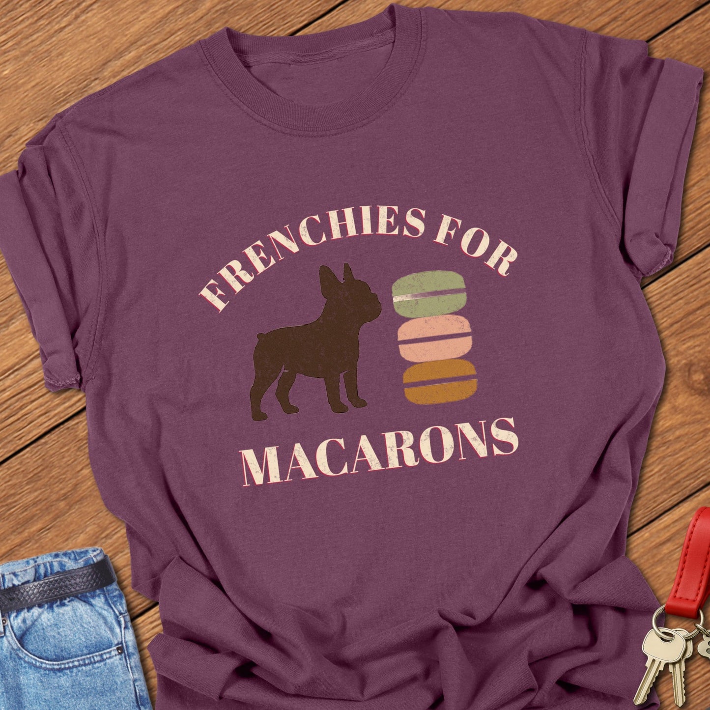Frenchie Macarons T Shirt