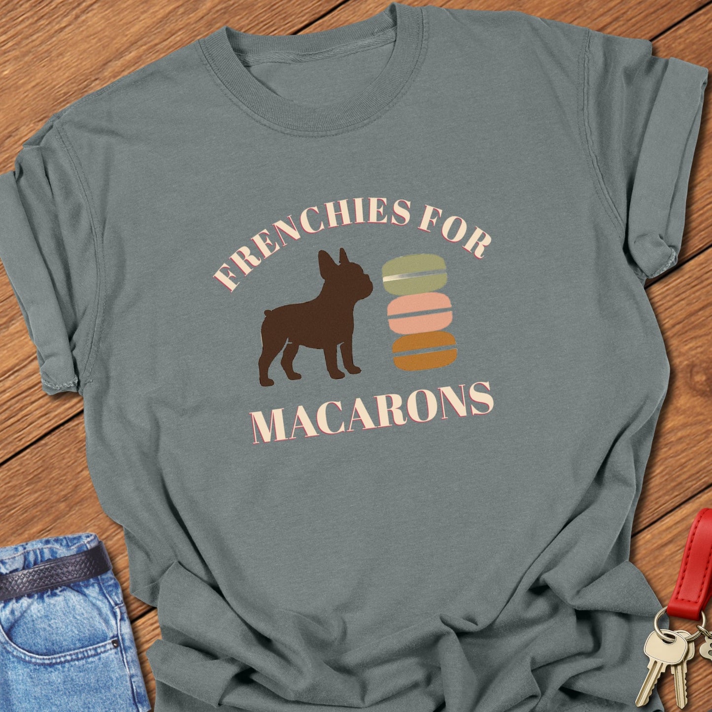 Frenchie Macarons T Shirt