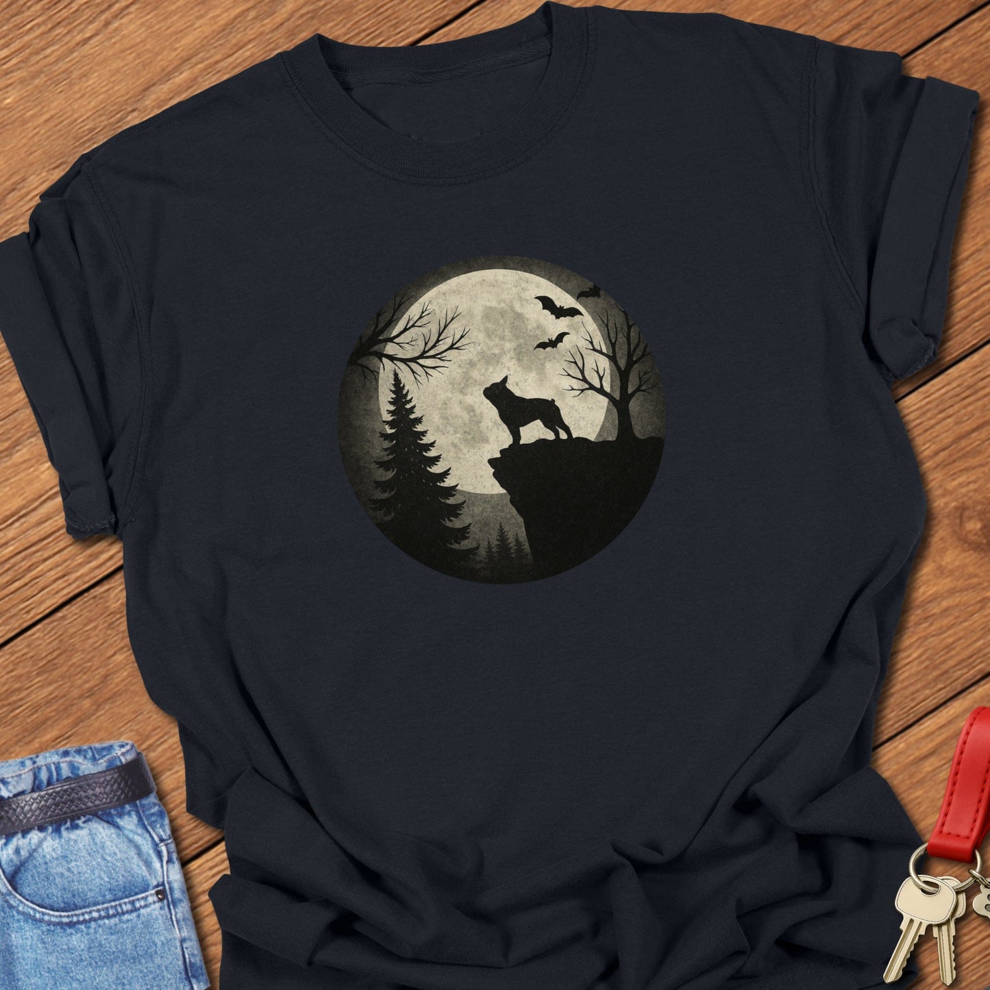 Frenchie Moon T Shirt