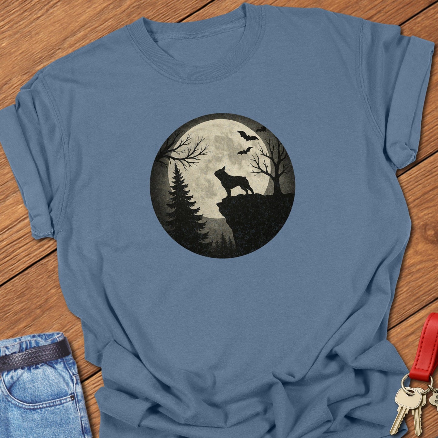 Frenchie Moon T Shirt