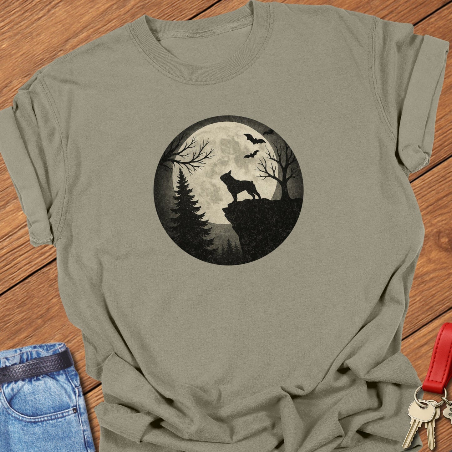 Frenchie Moon T Shirt