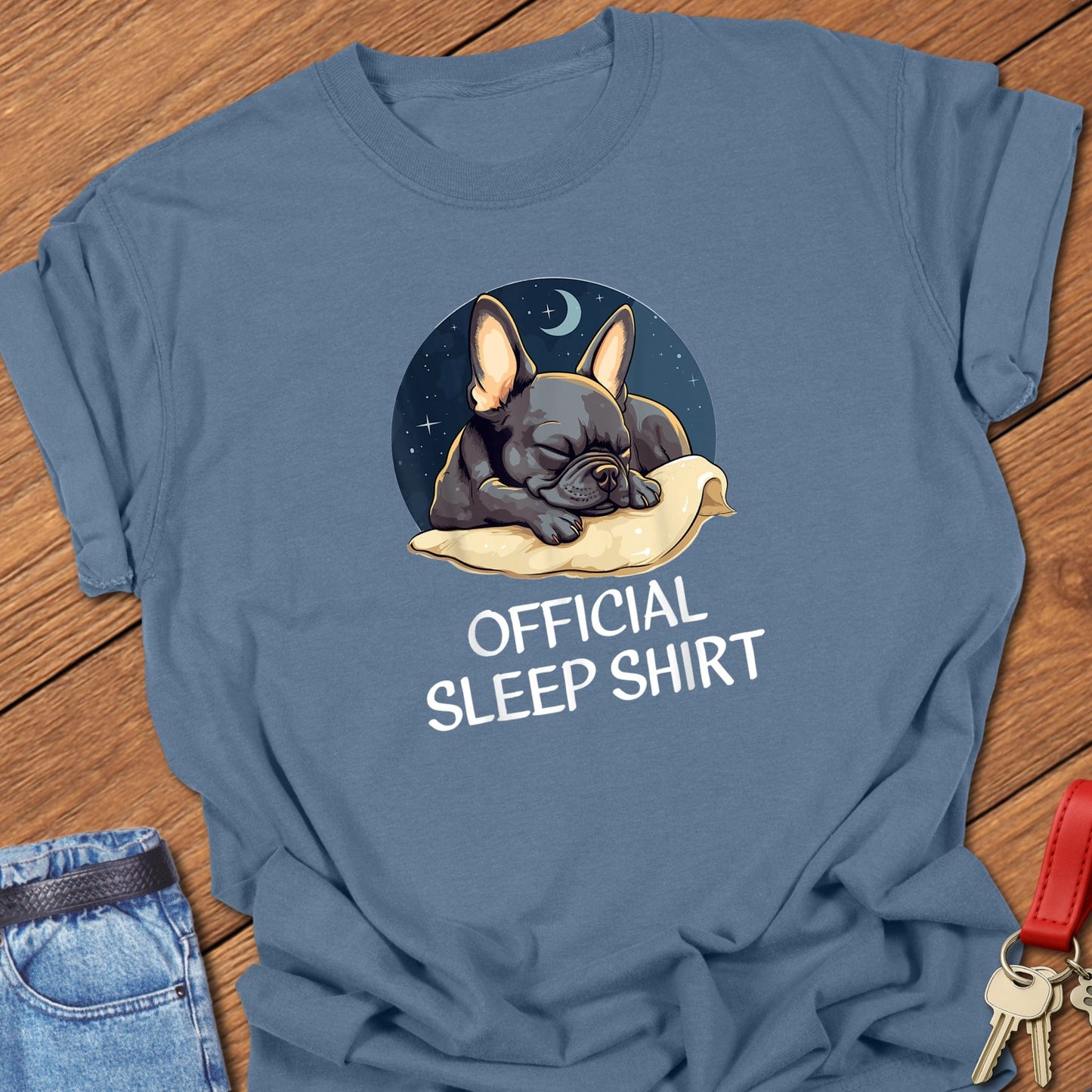 Frenchie Sleep T Shirt