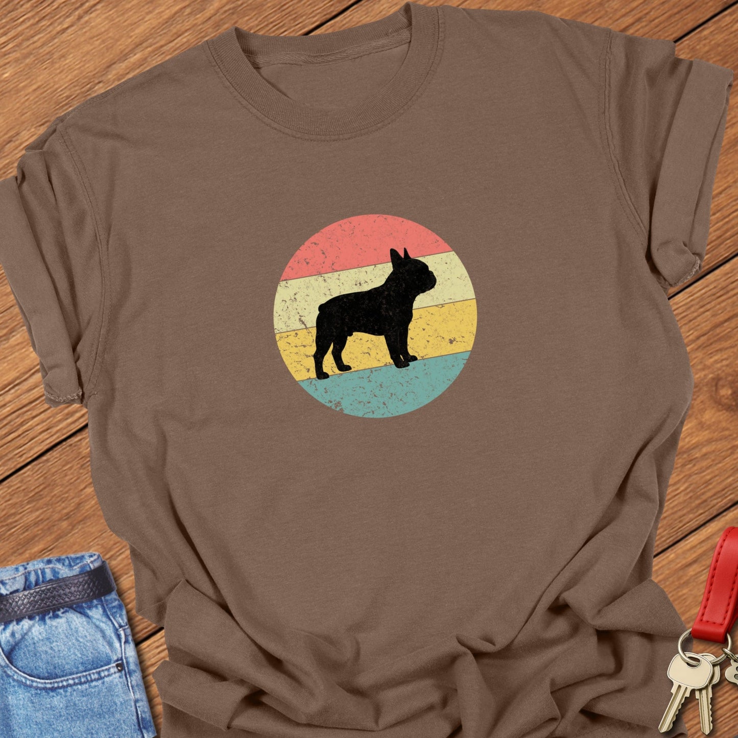 Frenchie Sunset T Shirt