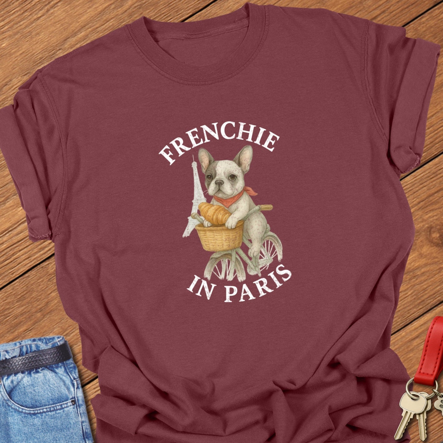 Frenchie in Paris T Shirt